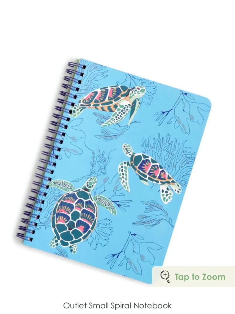 Vera Bradley Small Spiral Notebook Sea Turtles and Coral NWT